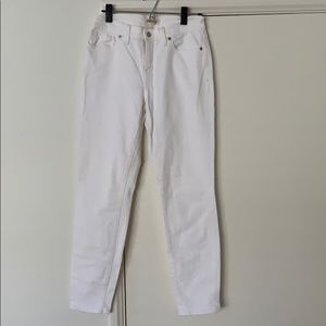 Madewell High Riser Skinny Jean in White